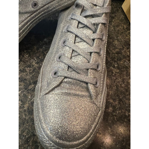 Converse Chuck Taylor All-Star Lifestyle Low Top Sparkling Silver - Picture 11 of 12